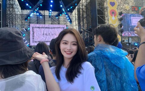 演唱会下长相清秀皮肤白皙爱笑的美女，尧一的日记
