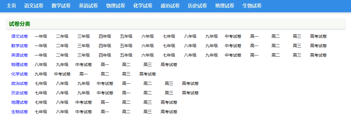 可以查到各种试卷的网站,免费下载小学/初中/高中试卷解题