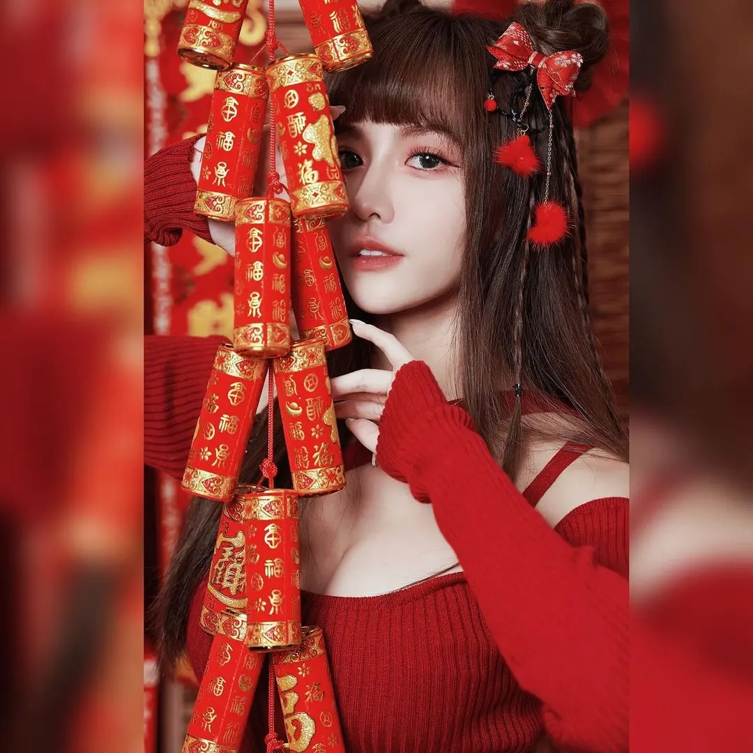 台湾啦啦队长牛奶日常生活照,兔年呈祥组图