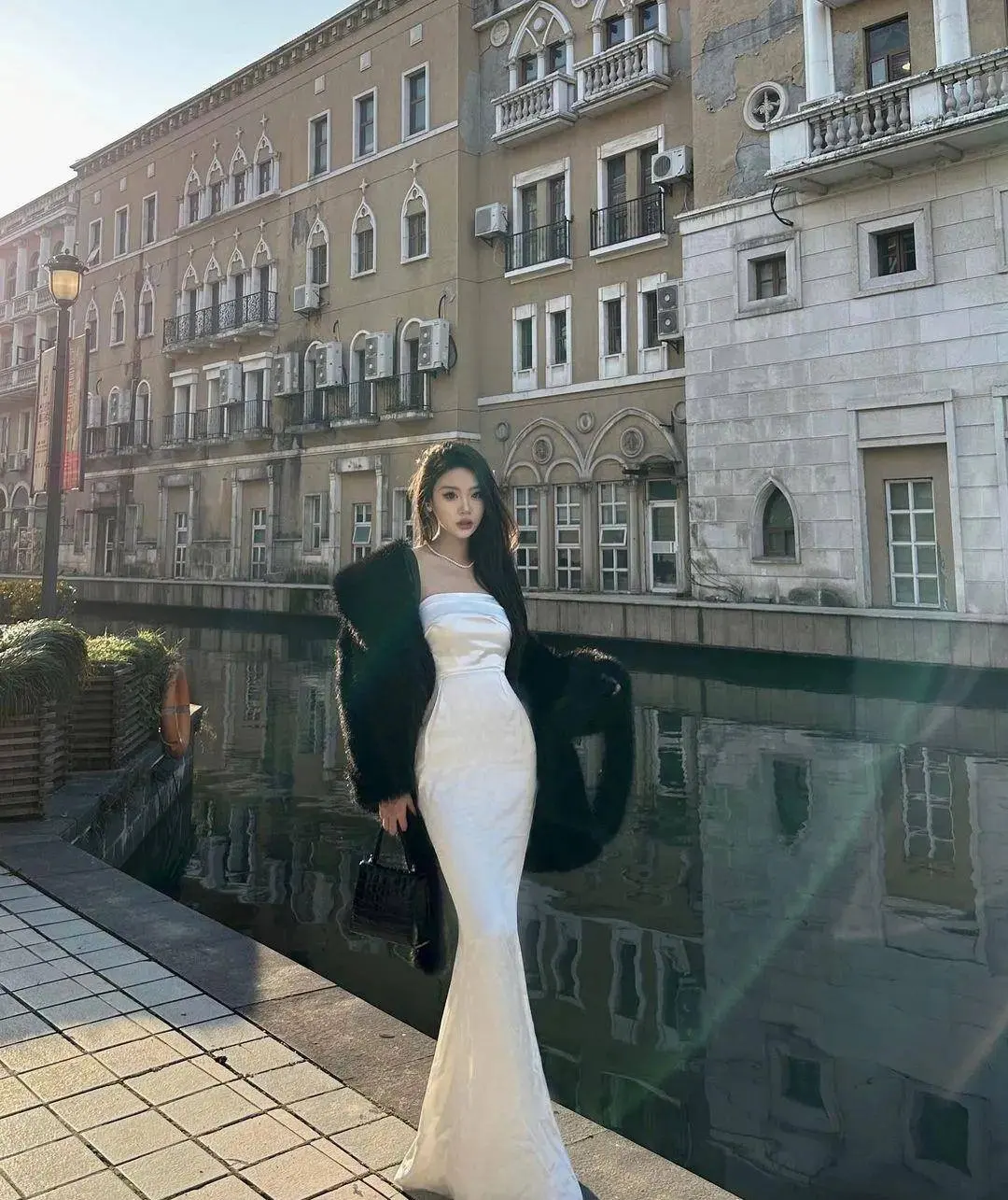 ins网红Audreyz_7大长腿生活照片,钟爱黑丝御姐风格