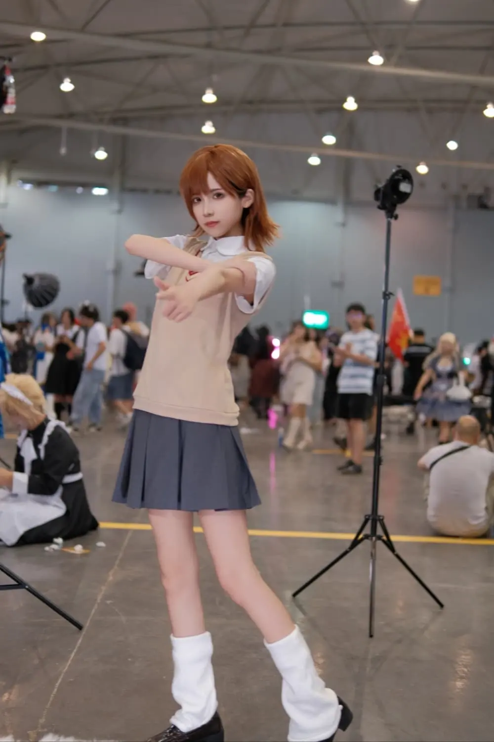 长发炮姐真人照片,炮姐御坂美琴cosplay