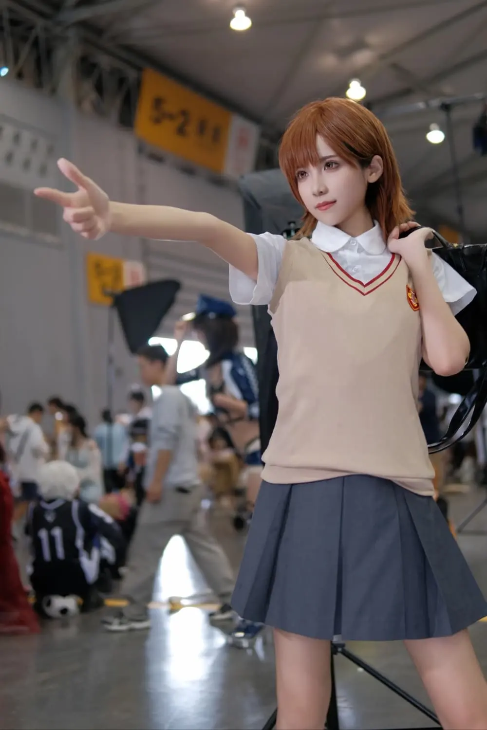 长发炮姐真人照片,炮姐御坂美琴cosplay