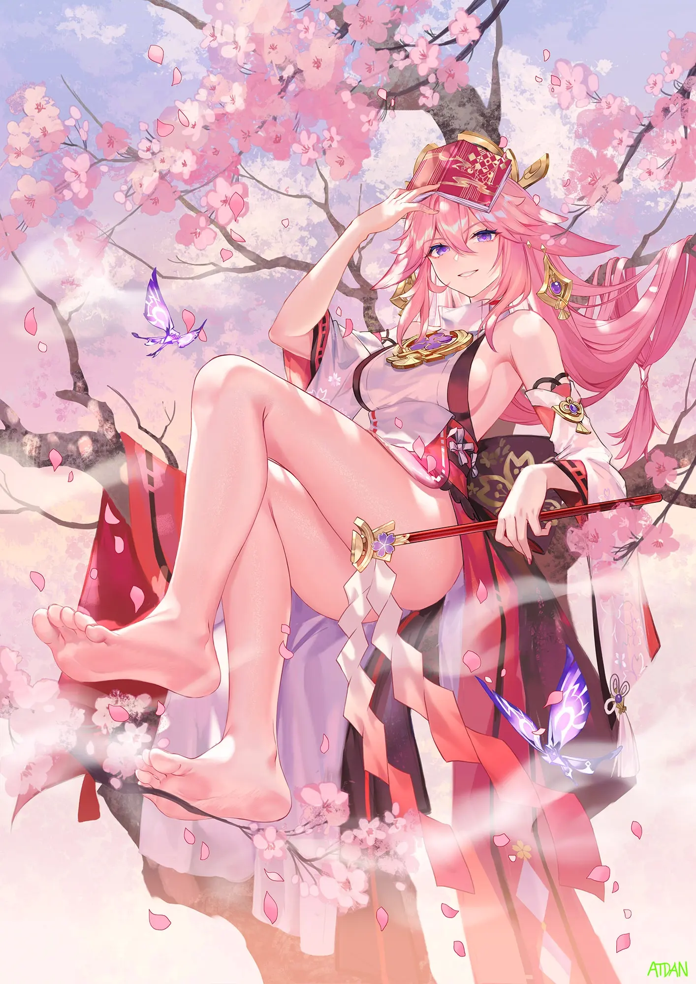 【原神】八重神子高清壁纸,每一张都难以抵挡