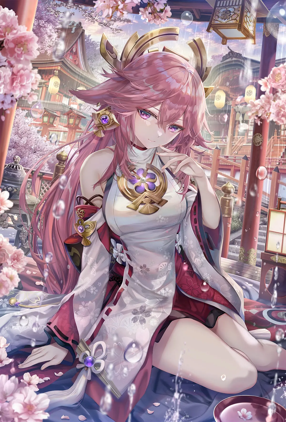 【原神】八重神子高清壁纸,每一张都难以抵挡