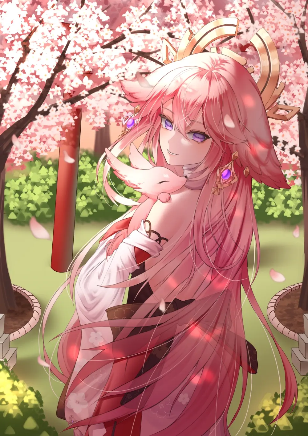 【原神】八重神子高清壁纸,每一张都难以抵挡