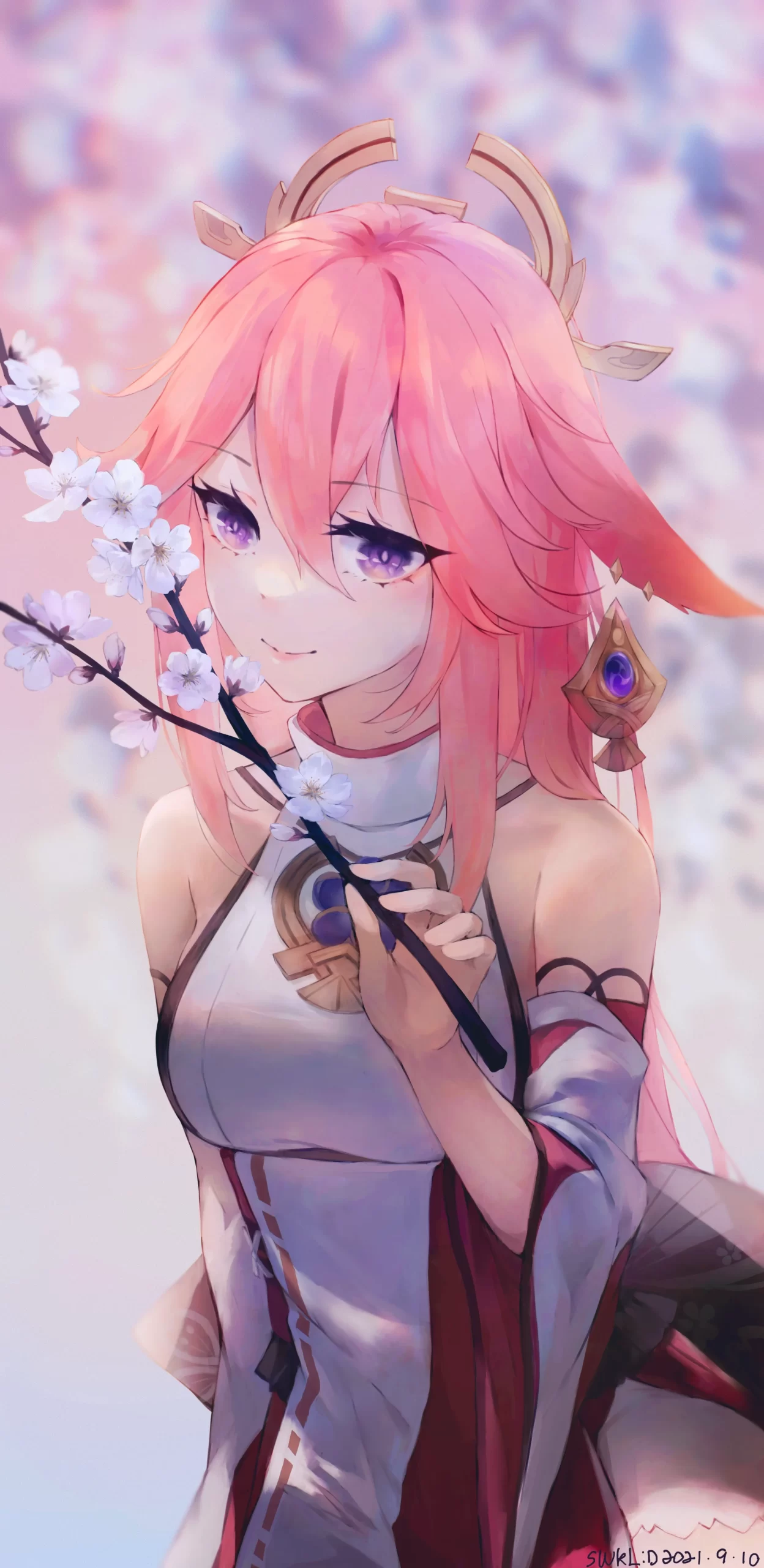 【原神】八重神子高清壁纸,每一张都难以抵挡
