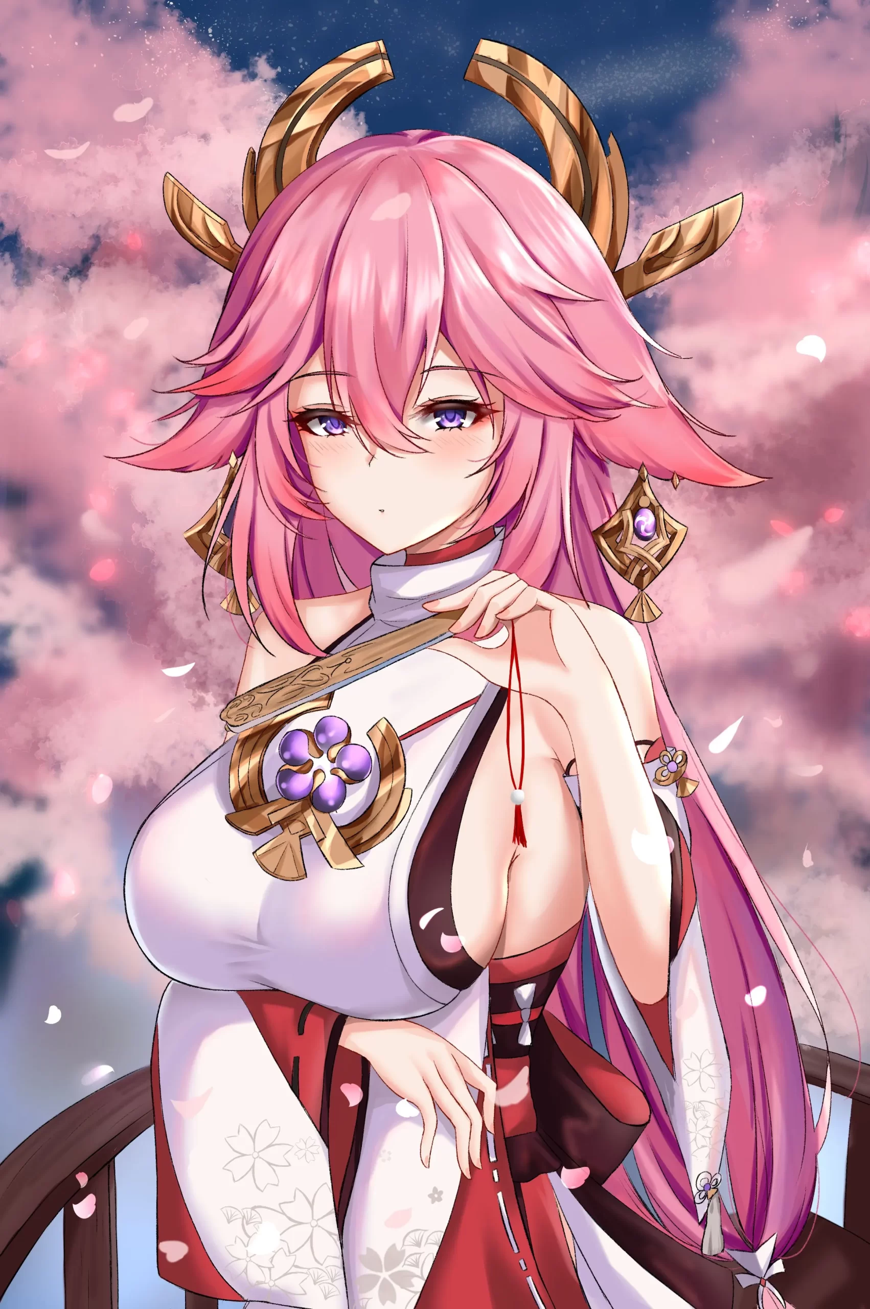 【原神】八重神子高清壁纸,每一张都难以抵挡