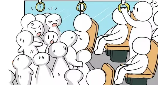 雪柔公车上被猛烈的进出推动,每一次车辆刹车都会让她向前冲