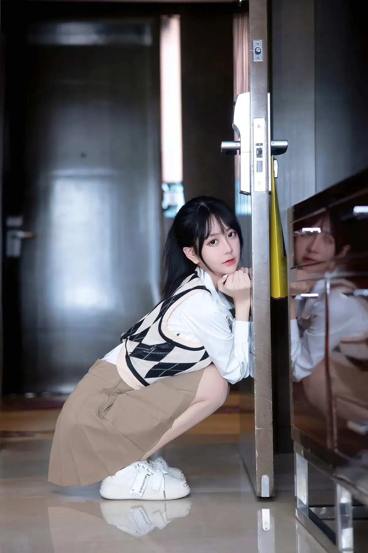 肤白貌美#可甜可仙的人气网红谢小蒽,这样清纯甜美的她怎能不爱