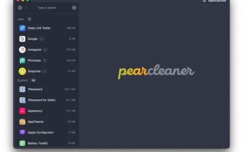 Pearcleaner：一款轻量，高效的Mac电脑应用清理工具