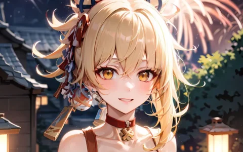 原神宵宫去服装内无小爱心样子图片，原神女角色宵宫二创图片